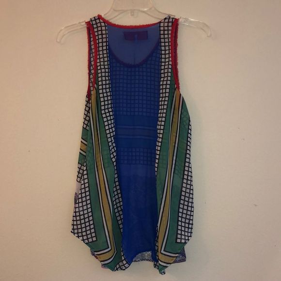 Clover Canyon Silk Sheer Tank Top Size XS - Picture 4 of 8